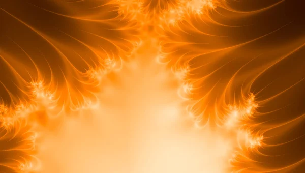 Sun Solar Storm, Space sun fractal with fireball or waves of fire