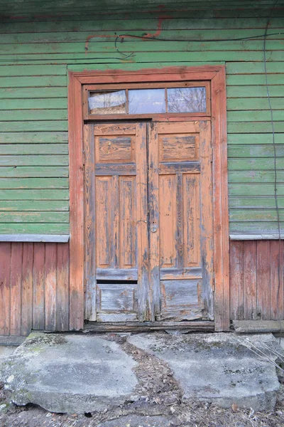 Eski Kapı Yakın Kavramsal Görüntü Kadar Vintage Rustik Ahşap Mezar — Stok fotoğraf