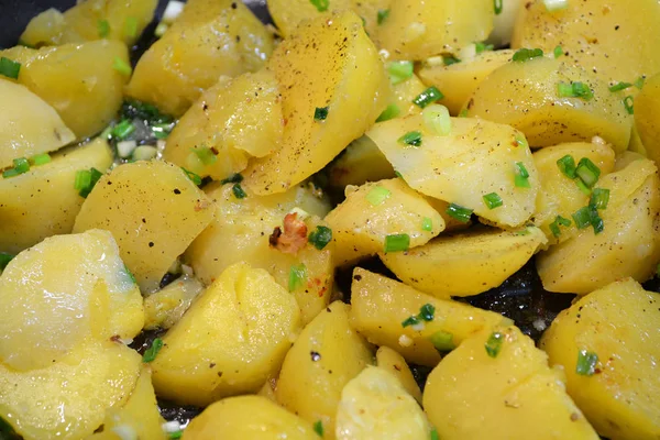 Gezonde Voeding Van Organische Gebakken Aardappel Gezond Veganistisch Eten Gezond — Stockfoto