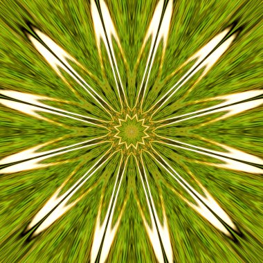 yeşil yıldız mandala