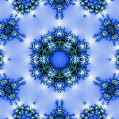 Mavi Peygamber Çiçeği Mandala çiçek çiçek Dürbünü