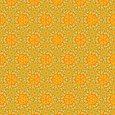 kaleydoskop bahar sarı desen