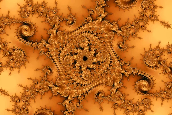 Φράκταλ Χρυσά Χρόνια Arabesque Κεραμίδι — Φωτογραφία Αρχείου