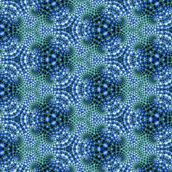 Kék Kaleidoszkóp virágmintás — Stock Fotó