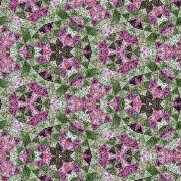 Mozaikosság, középkori mozaik Kaleidoszkóp minta — Stock Fotó