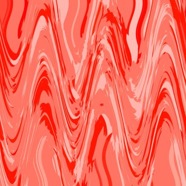 Canlı mercan renginde zikzak deseni. Mermer efektli Sembol