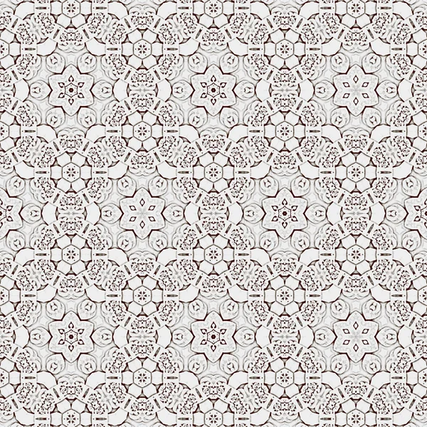 Modello Pizzo Continuo Pizzo Bianco Matrimonio Texture Vintage Stampa Geometrica — Foto Stock