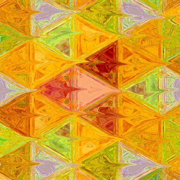 Ilustración Poligonal Moderna Triángulos Simétricos Colores Otoñales Patrón Abstracto Triangular —  Fotos de Stock