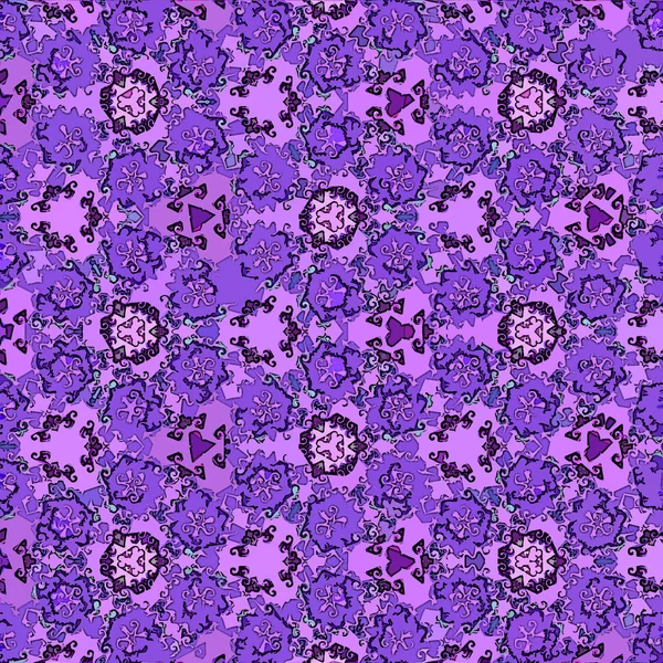 violet flower of life pattern in retro colors