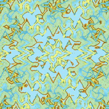 Hafif arka planda altın zikzak ile Vintage afiş desen