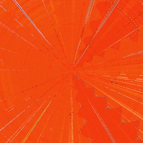 Pantalla Radar Abstracta Naranja Sobre Líneas Cuadrícula Fondo Abstracto — Foto de Stock