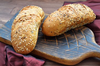 Taze otantik Rus çörekleri.