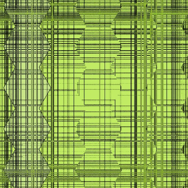 Zeshoekige decoratieve achtergrond. Abstract sjabloon voor tapijt in groene kleuren. — Stockfoto