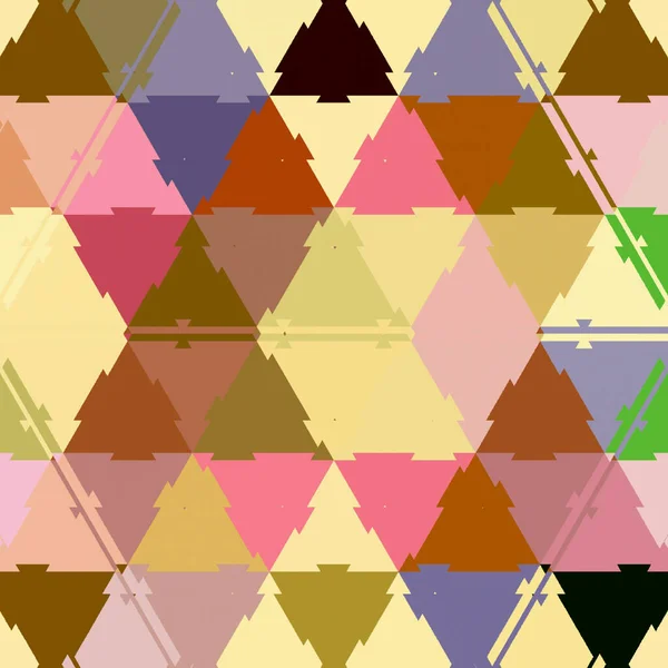 Tekstur mosaik baggrund med trekant elementer, regnbue farver til tekstil print - Stock-foto