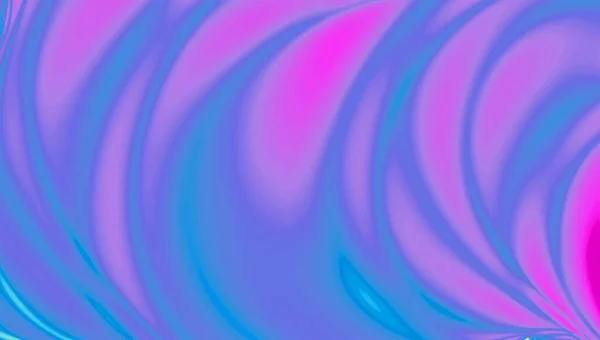 Neon pink and blue gradient wavy abstract background — 图库照片