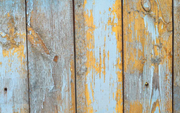조잡 한 널빤지 벽 과 오래 된 셰 비텍스처가 감촉 과 푸른색으로 되어 있다 — 스톡 사진