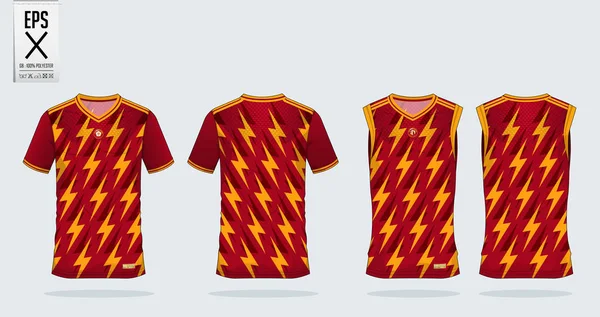 Blau Weißes Shirt Design Vorlage Für Fußballtrikot Fußballset Und Tank — Stockvektor