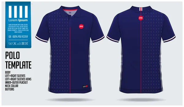 Japans Team Polo Shirt Sport Template Design Für Fußballtrikots Fußballtrikots — Stockvektor