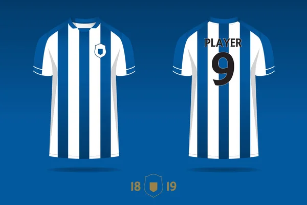 Camiseta Fútbol Kit Fútbol Camiseta Diseño Plantilla Deportiva Para Club — Archivo Imágenes Vectoriales