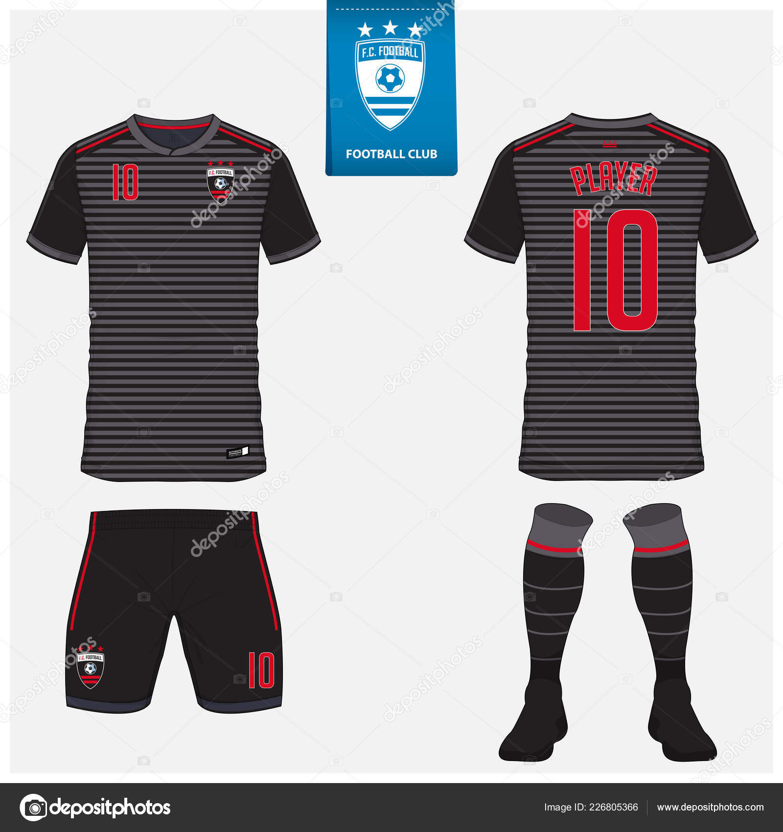 Soccer Jersey Football Kit Shorts Sock 