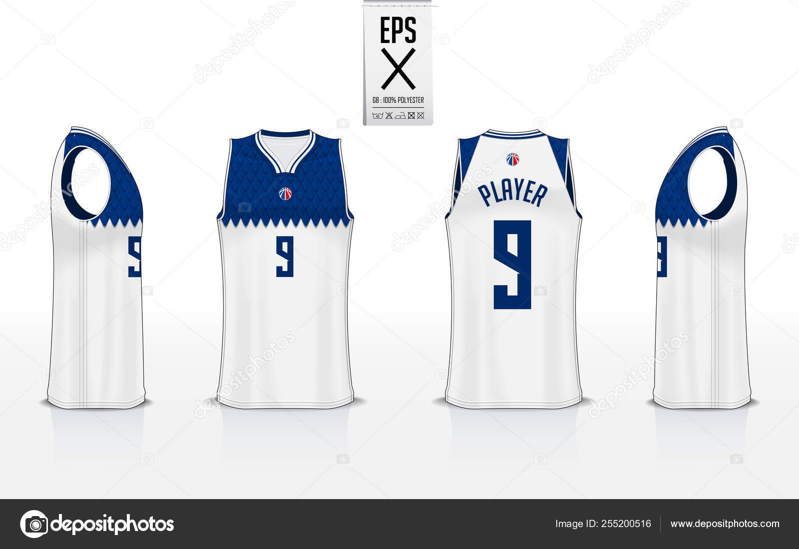 Tank Top Jersey Design Template