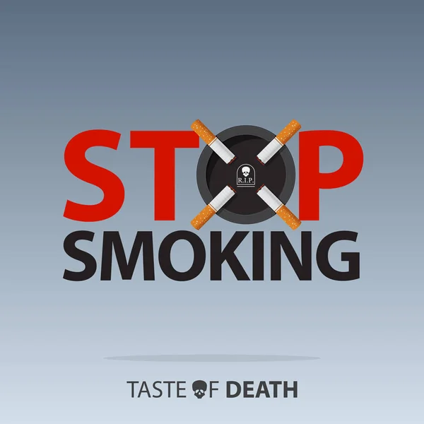 5月31日世界无烟日。禁止吸烟日意识的旗帜。停止吸烟运动。停止吸烟标志概念。矢量插图. — 图库矢量图片