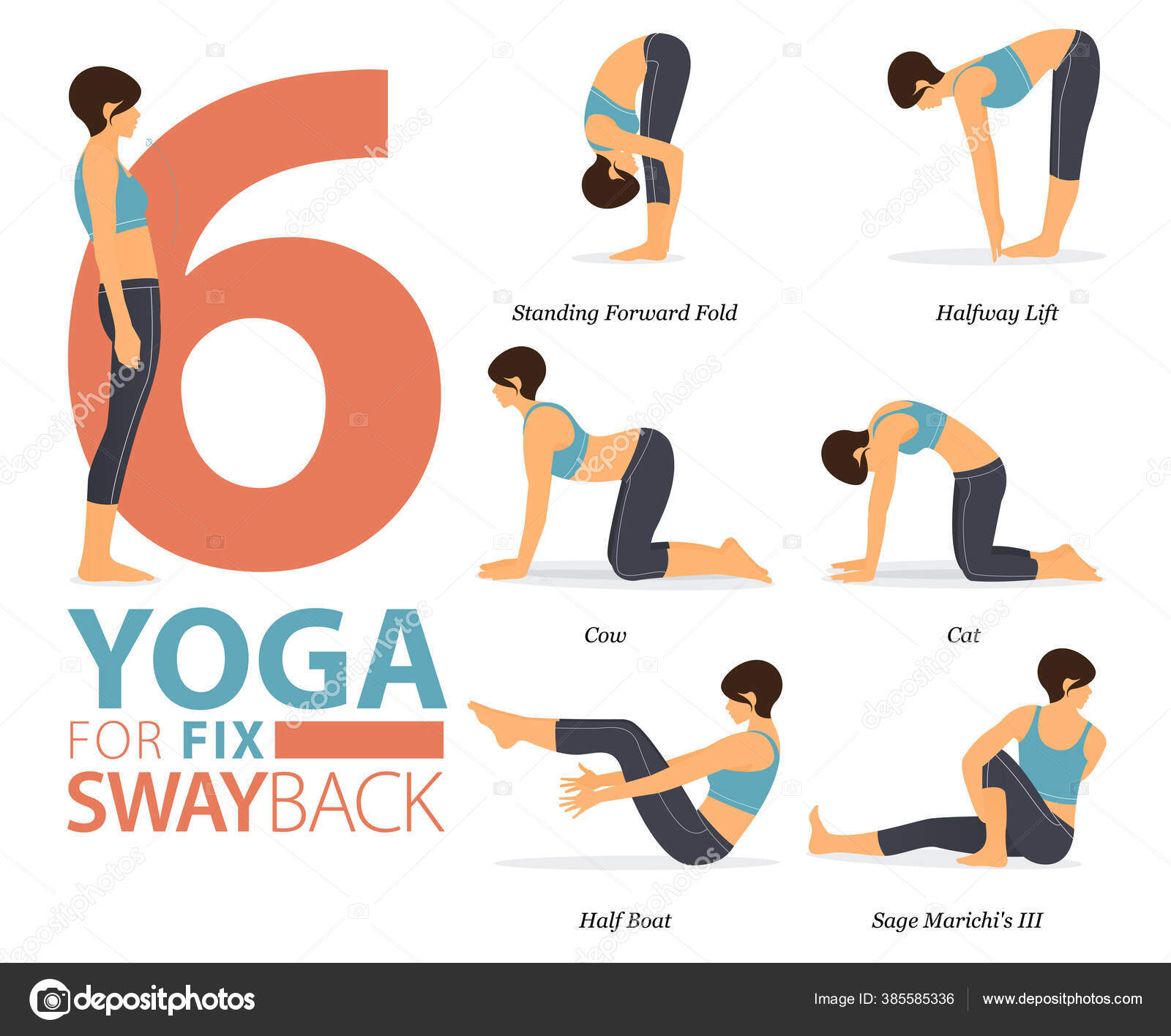 Infográfico Poses Yoga Para Treino Casa Conceito Ioga Para