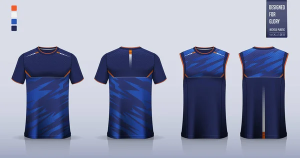 Futbol Forması Futbol Takımı Için Tişört Modeli Spor Gömlek Şablonu — Stok Vektör