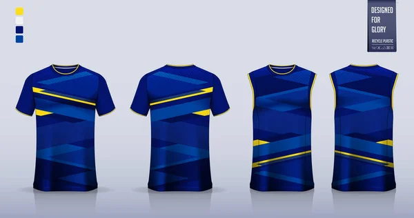 Maqueta Camiseta Diseño Plantilla Camiseta Deportiva Para Camiseta Fútbol Kit — Archivo Imágenes Vectoriales