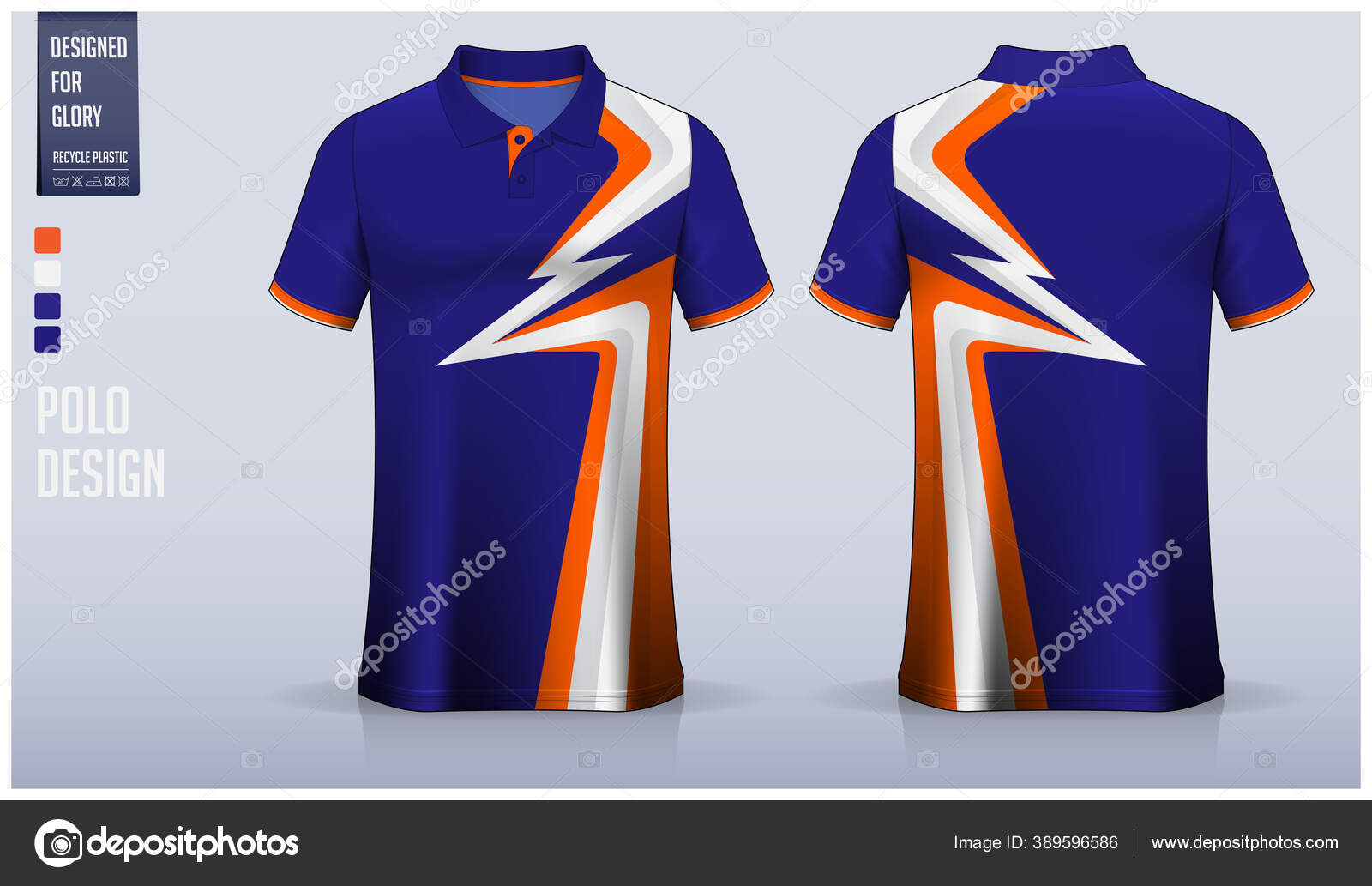 Polo T Shirt Sport Design Template For Soccer Jersey, Football Kit