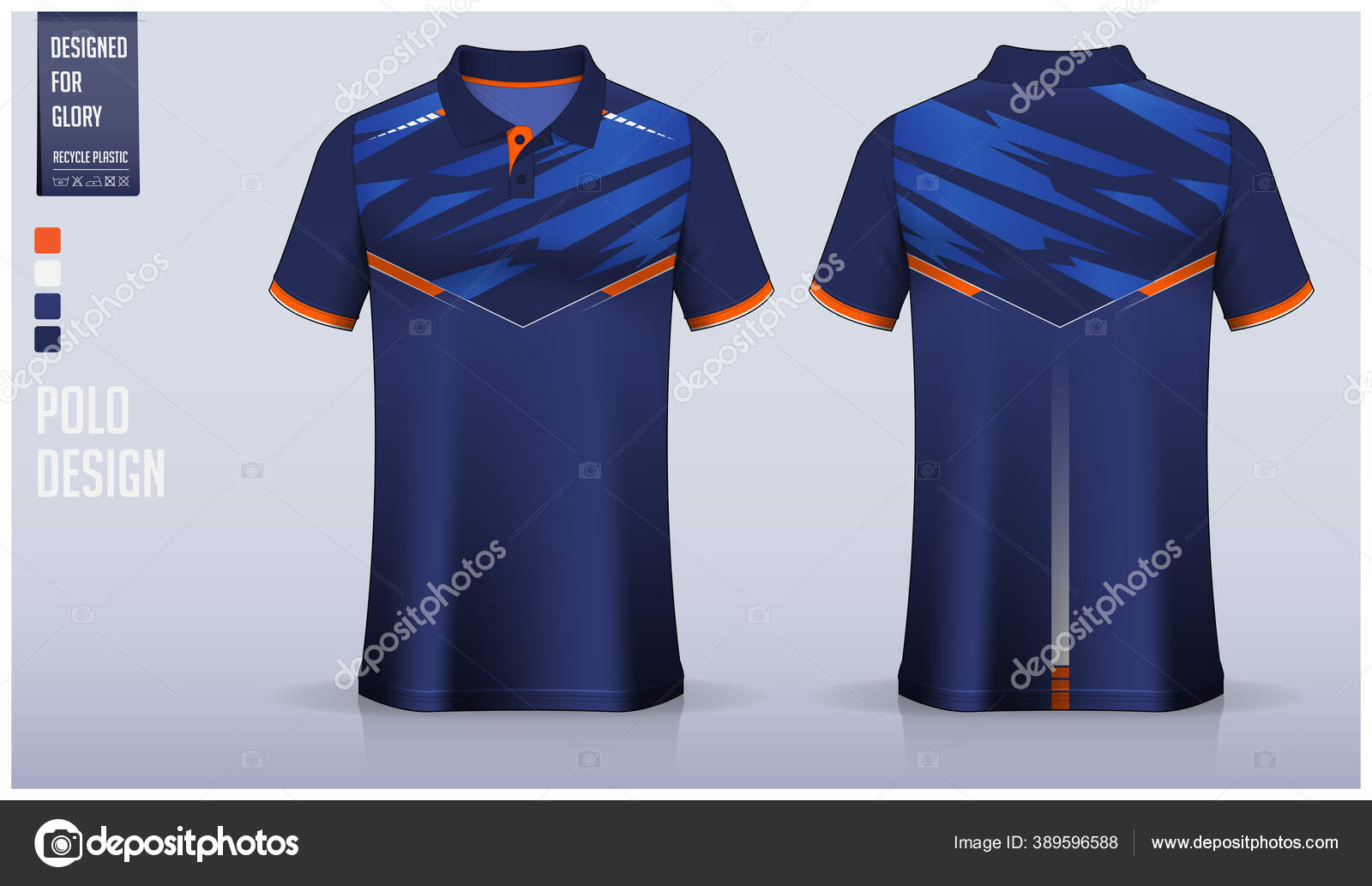 Polo Shirt Mockup Template Design Soccer Jersey Football Kit Sportswear ...