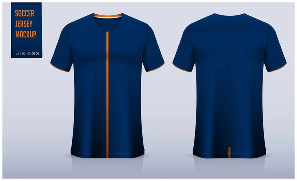 Camiseta Fútbol Kit Fútbol Maqueta Diseño Plantilla Para Club Fútbol — Archivo Imágenes Vectoriales