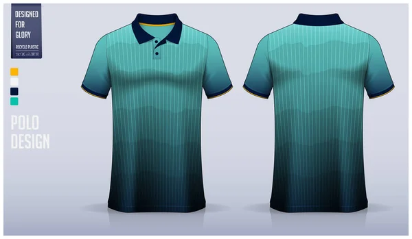 Polo Shirt Mockup Vorlage Design Für Fußball Trikot Fußball Kit — Stockvektor