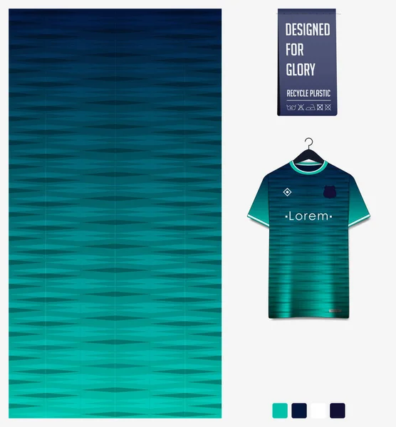 Tecido Design Padrão Têxtil Para Camisola Futebol Kit Futebol Corrida — Vetor de Stock