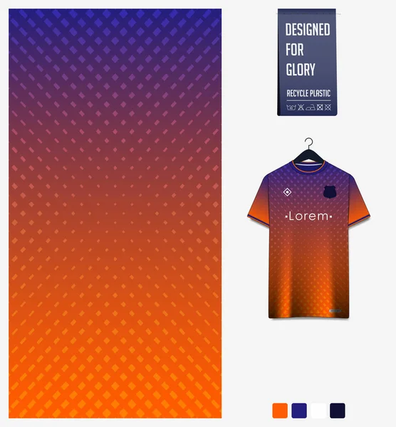 Diseño Textil Tela Forma Geometría Degradado Naranja Patrón Para Camiseta — Archivo Imágenes Vectoriales