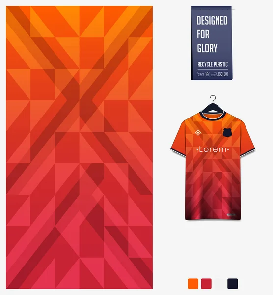 Diseño Patrón Tela Patrón Textil Forma Geometría Gradiente Anaranjado Jersey — Vector de stock