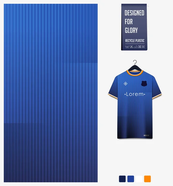 Listra Padrão Fundo Gradiente Azul Para Camisola Futebol Kit Futebol — Vetor de Stock