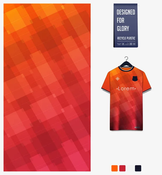 Patrón Geometría Sobre Fondo Degradado Azul Para Camiseta Fútbol Kit — Archivo Imágenes Vectoriales