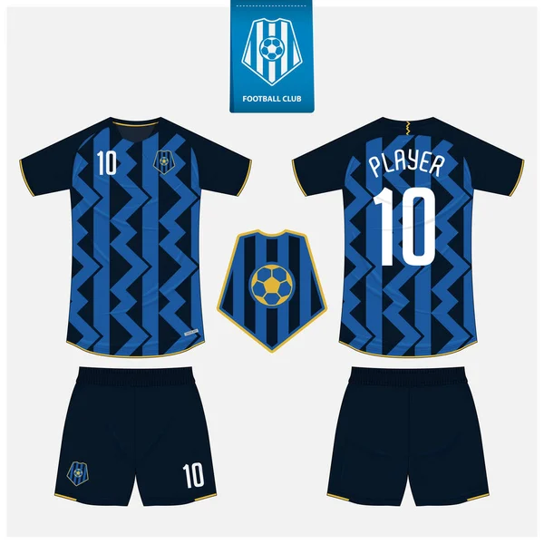 Fotboll Jersey Eller Fotboll Kit Mockup Mall Design För Sport — Stock vektor