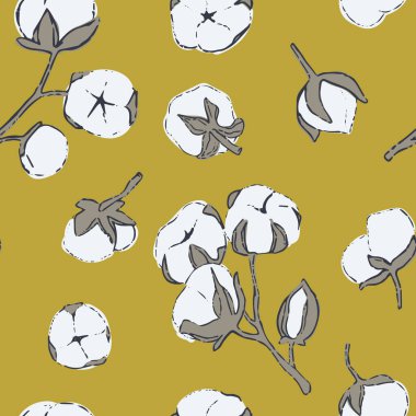 Pamuklu, pürüzsüz bir el çizimi