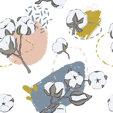 Pamuklu, pürüzsüz bir el çizimi