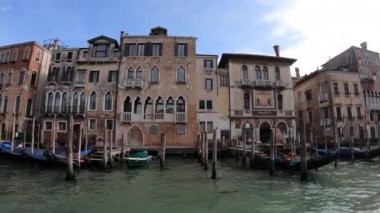 Venedik şehir manzarası, İtalya, Venezia deniz lagün su manzarası, Avrupa arka plan ünlü seyahat simgeleri