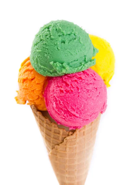 çeşitli tatlı dondurma yakın görünümü