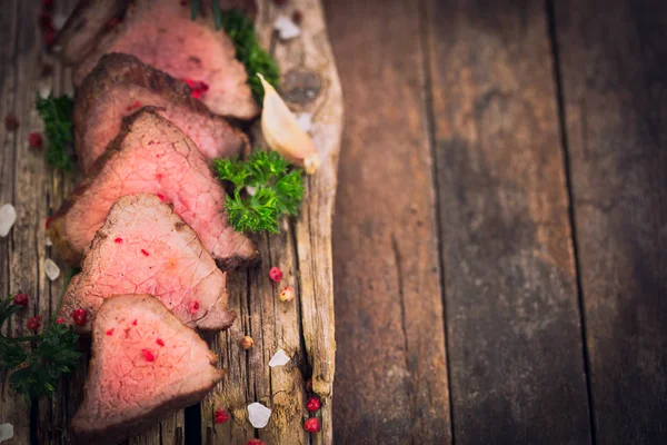 Закрыть Вид Вкусное Жареное Мясо — стоковое фото