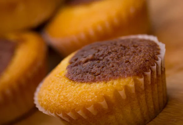 Close Van Zoete Zelfgemaakte Cupcakes — Stockfoto
