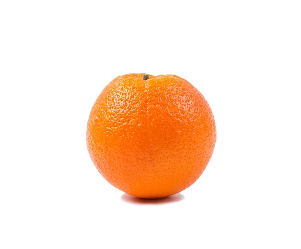 Close Van Fris Oranje Witte Achtergrond — Stockfoto