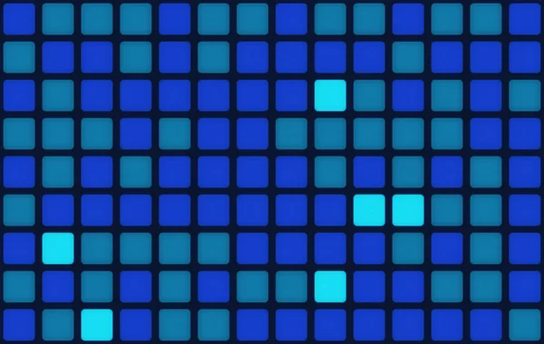 Blauwe Mozaïek Tegel Naadloze Patroon Achtergrond Technologie Concept Illustratie — Stockfoto