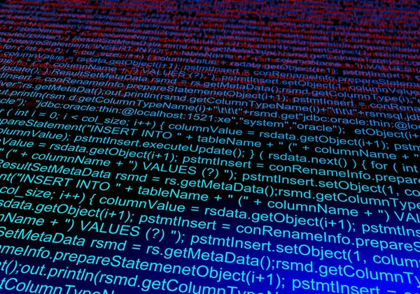 Computerdaten Code Abstrakter Technischer Hintergrund Illustration Software Entwicklung — Stockfoto