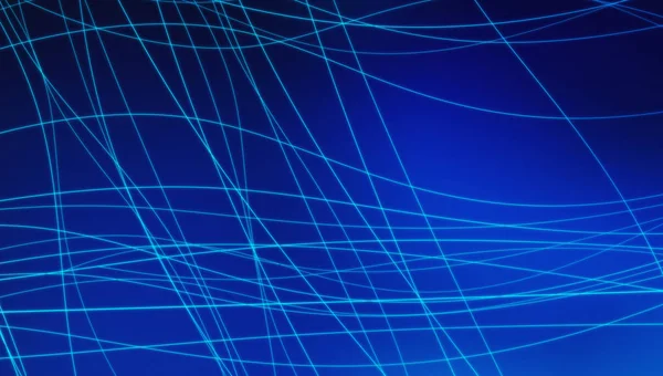 Blue connection lines background in technology concept, 3d illustration