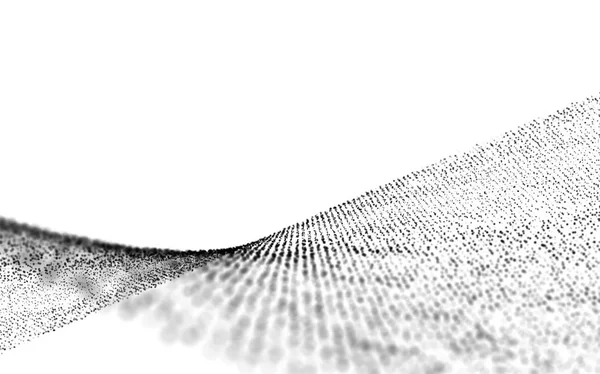 技術コンセプトの白の抽象的な背景にネットワーク接続ドット イラストレーション — ストック写真